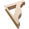 Ekena Millwork 8-in W x 32-in D x 44-in H Funston Block Rough Cedar Woodgrain TimberThane Outlooker, Primed Tan OUTUR080X32X44FST44RCPR - alternate 3